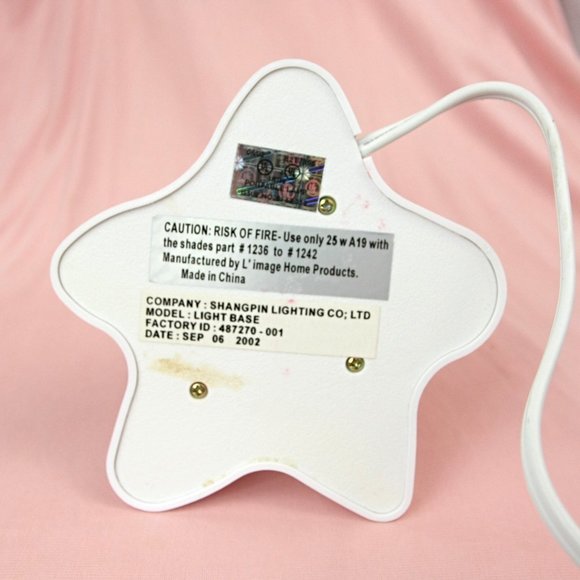 Shangpin Lighting Electric Night Light Base Red Bulb Christmas Snowflake Splat - Picture 4 of 9